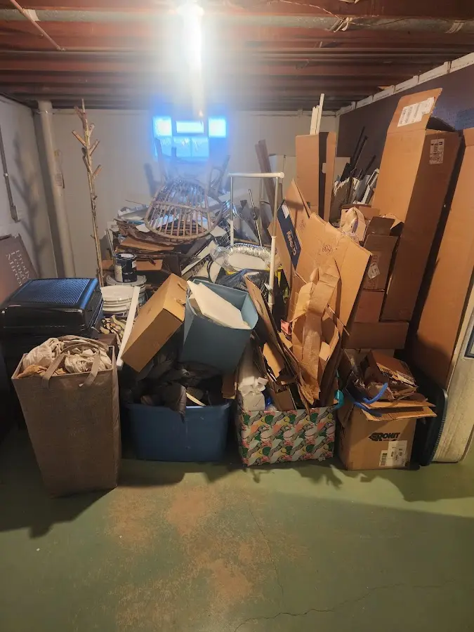 Roll-off dumpster container at job site for 20 Yard Dumpster Rental in Live Oak